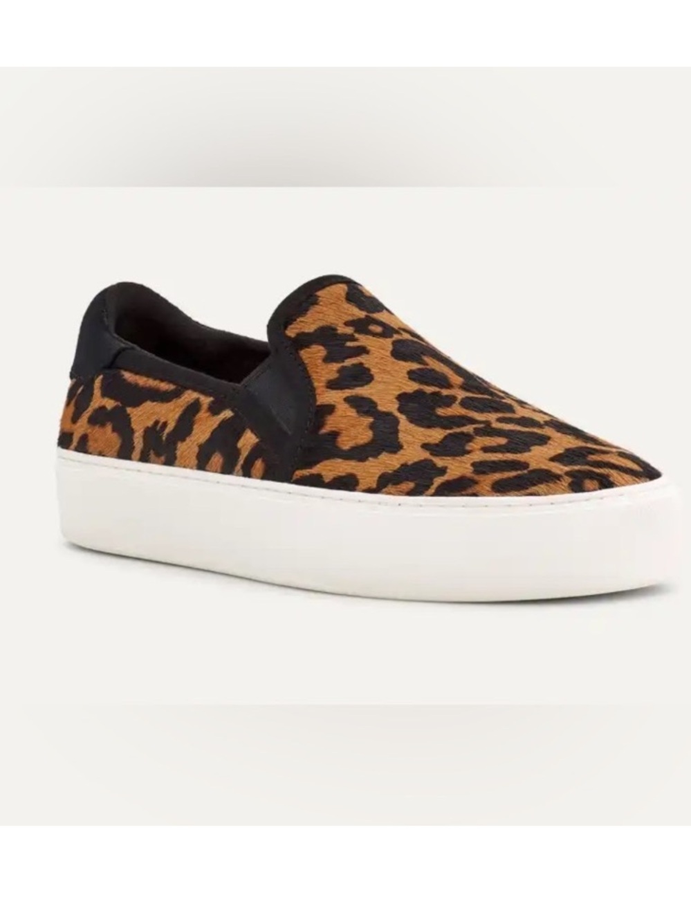 UGG Calf Hair Leopard Print Slip-on Fashion Sneakers Chic Comfy Feminine 7.5